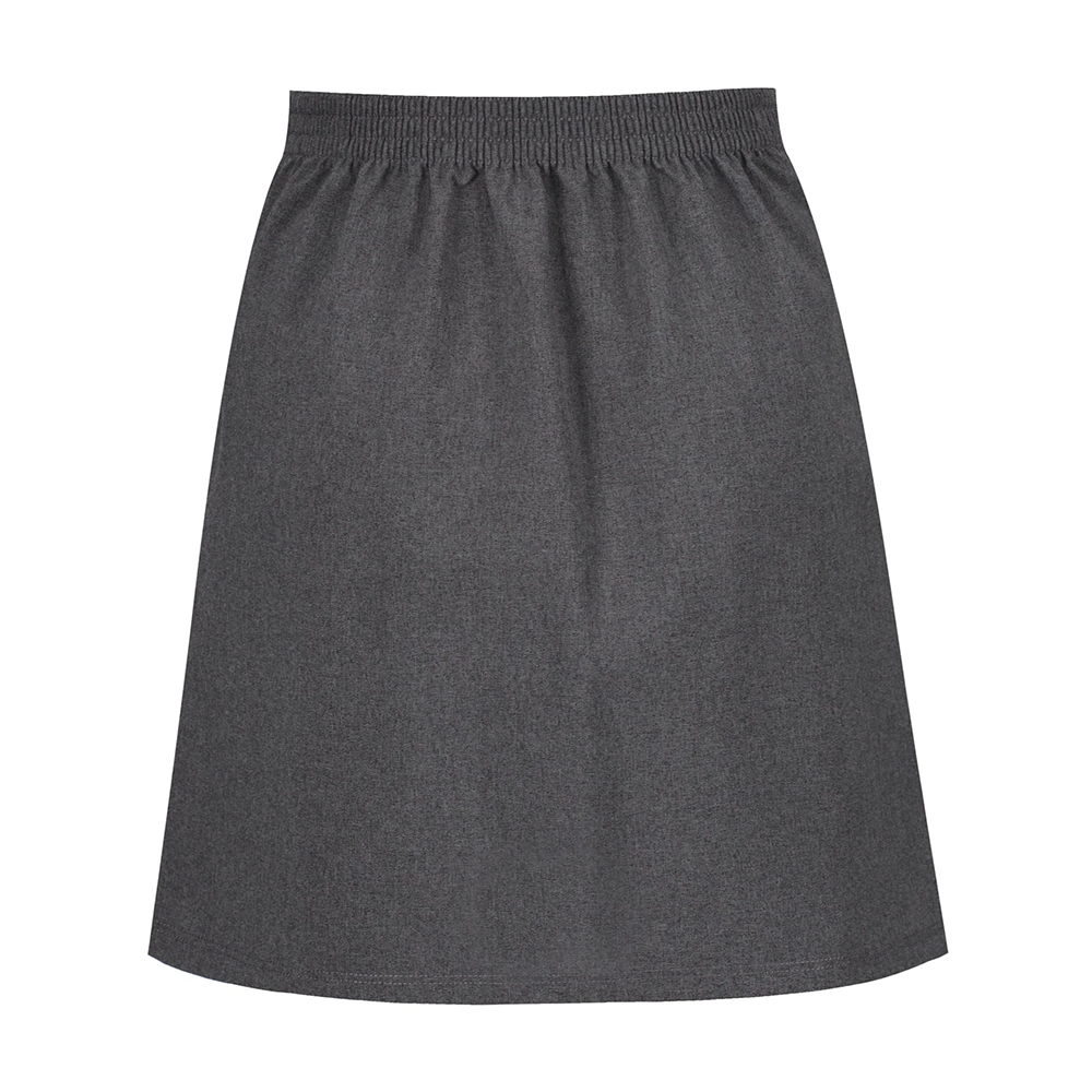 Junior Girls Flower Button Skirt Grey