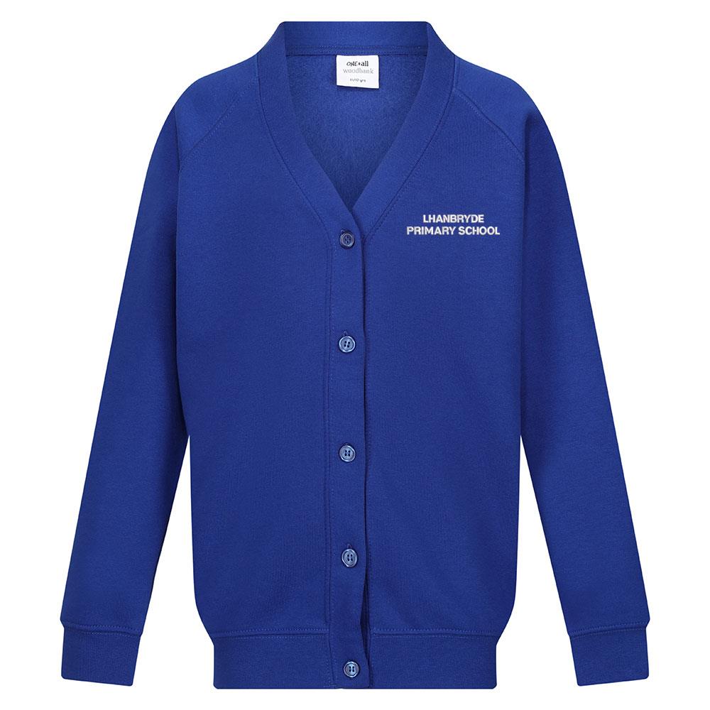 Lhanbryde Primary Sweat Cardigan Royal (P4-6)
