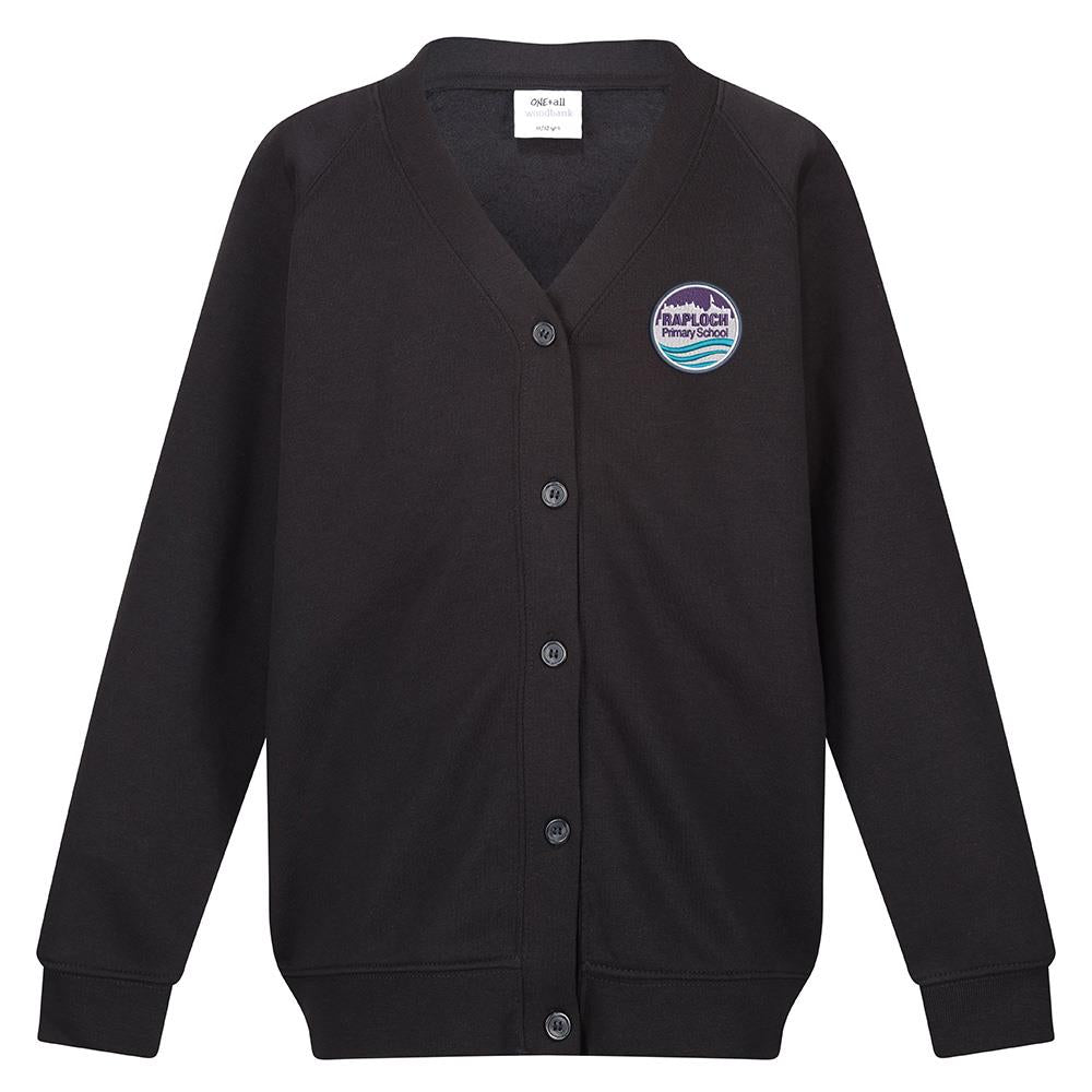 Raploch Primary Sweat Cardigan Black (Primary 7)