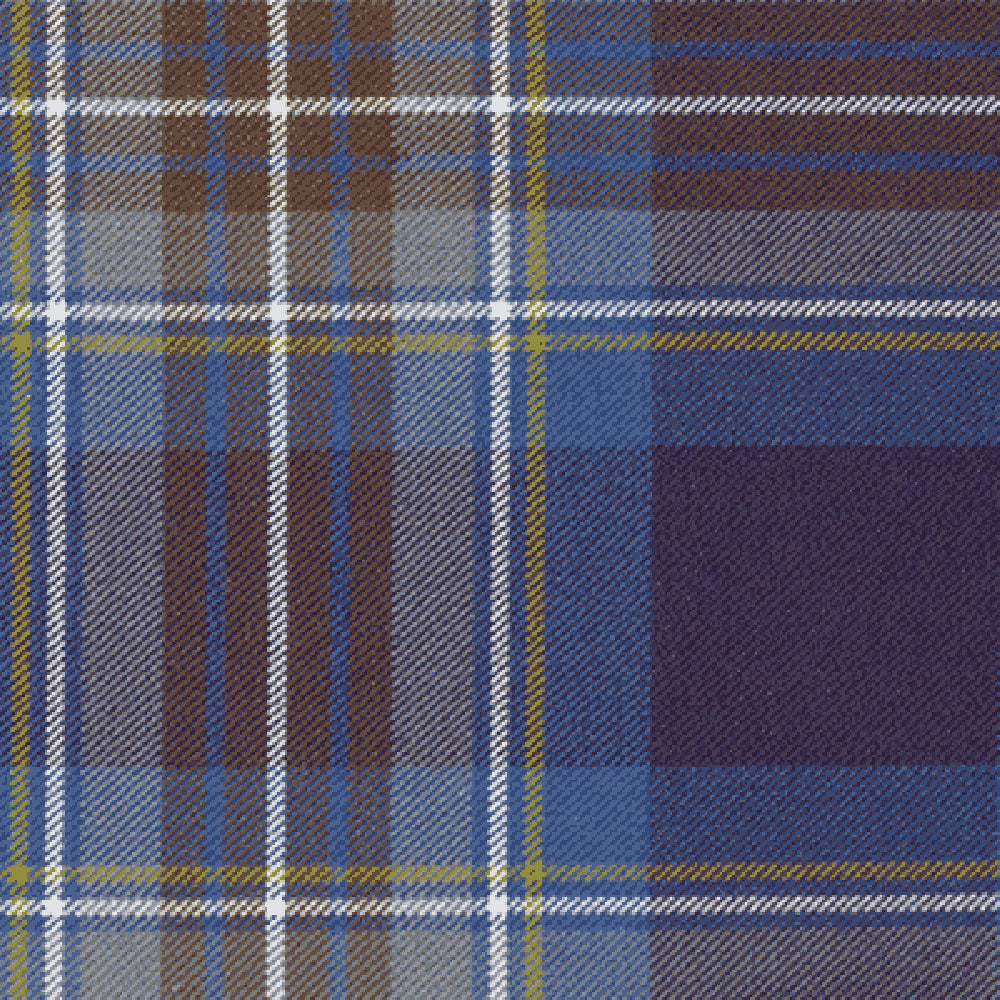 Stitch Down Pleated Tartan Skirt Grey