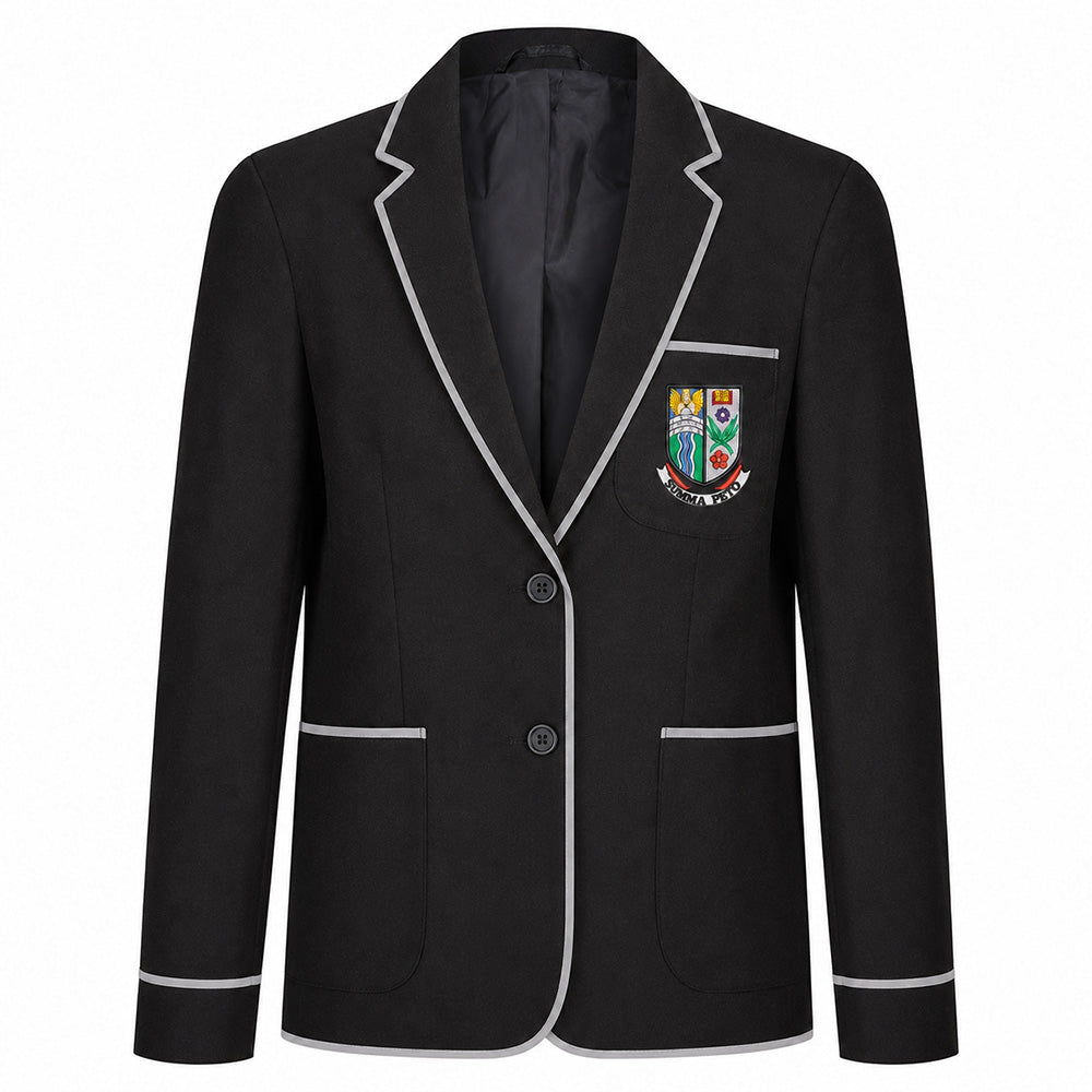 Denny High Girls Poly Braided Blazer (Prefect) Black