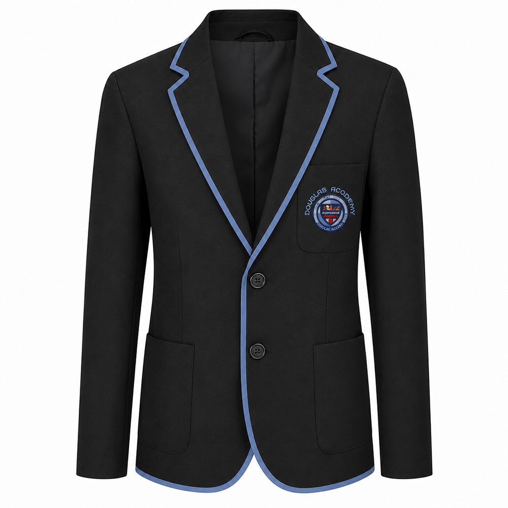 Douglas Academy Boys Poly Braided Blazer Black