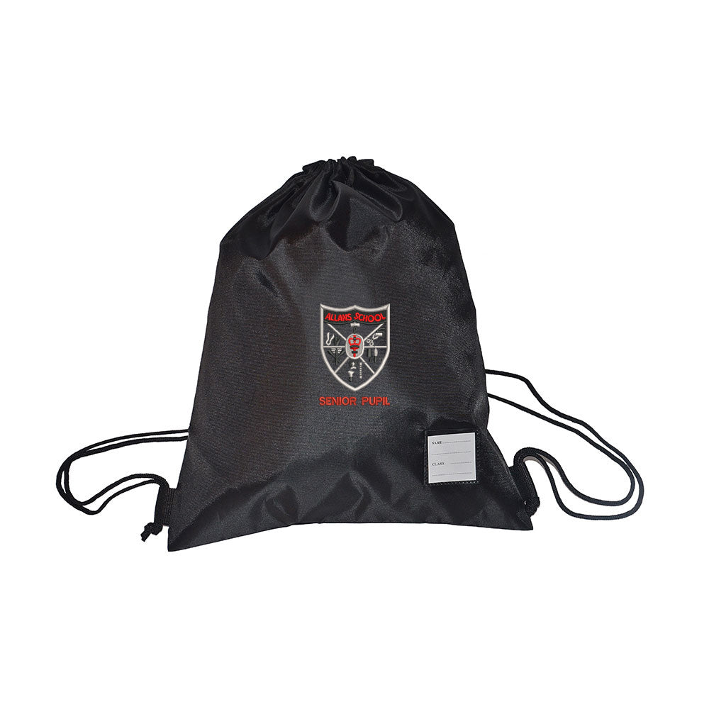 Allans Primary Gym Bag Black