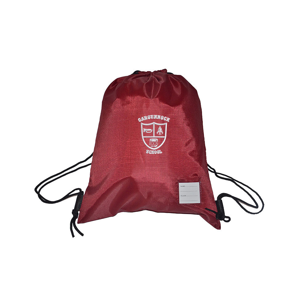 Gargunnock Primary Gym Bag Maroon