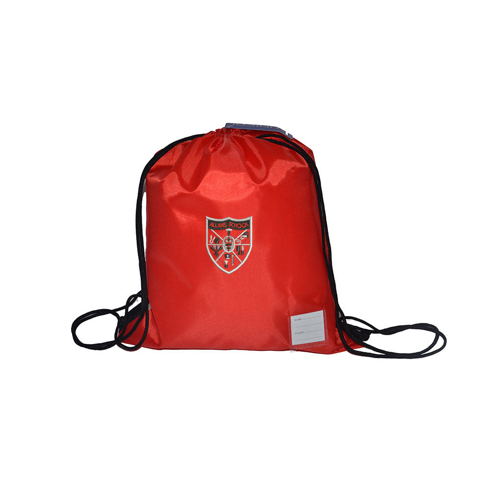 Allans Primary Gym Bag Red
