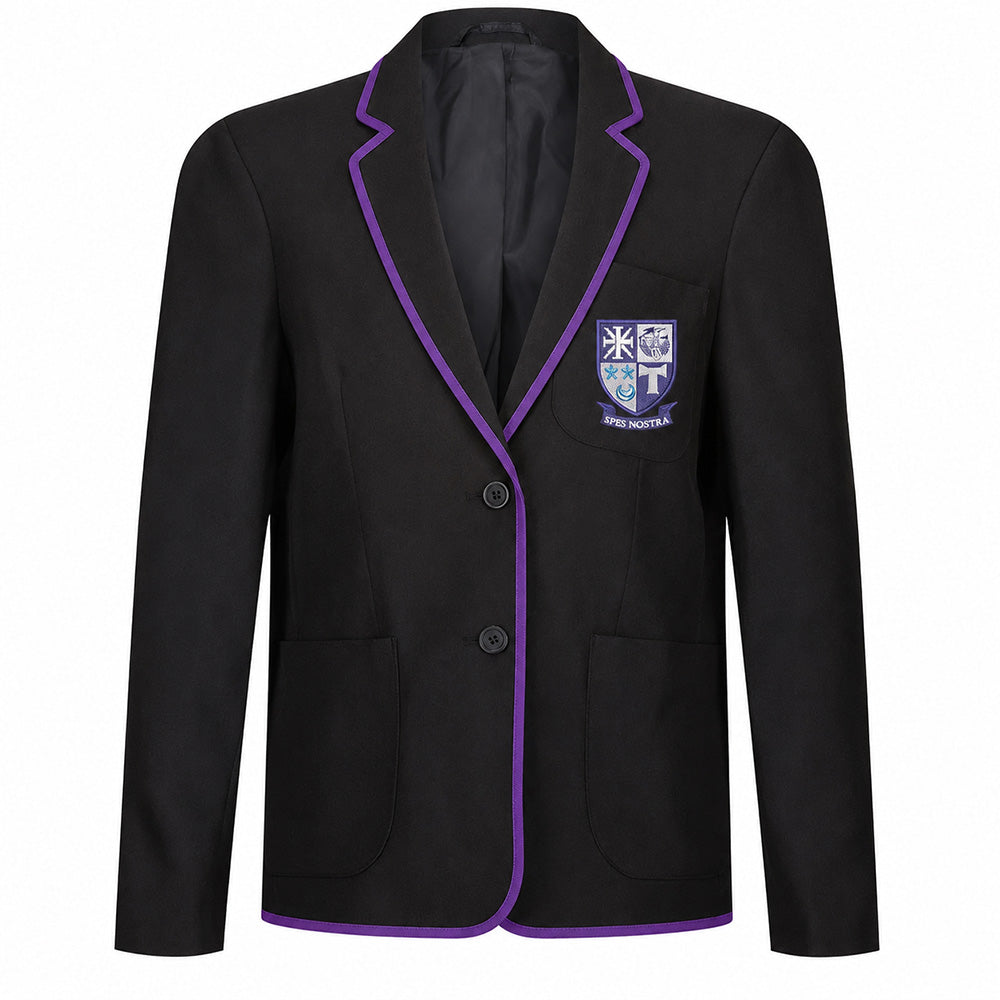 Holy Rood RC High Girls Poly Braided Blazer Black
