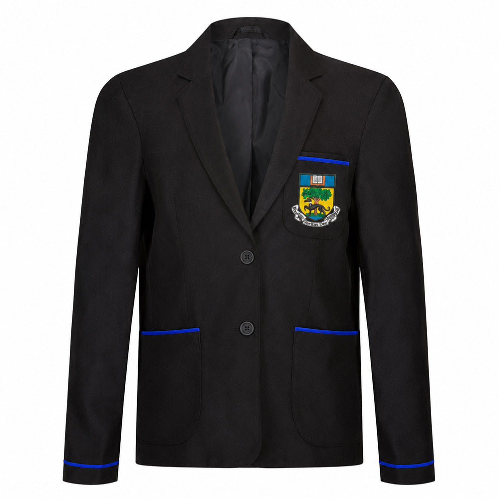 Linlithgow Academy Girls Poly Braided Blazer (S5) Black