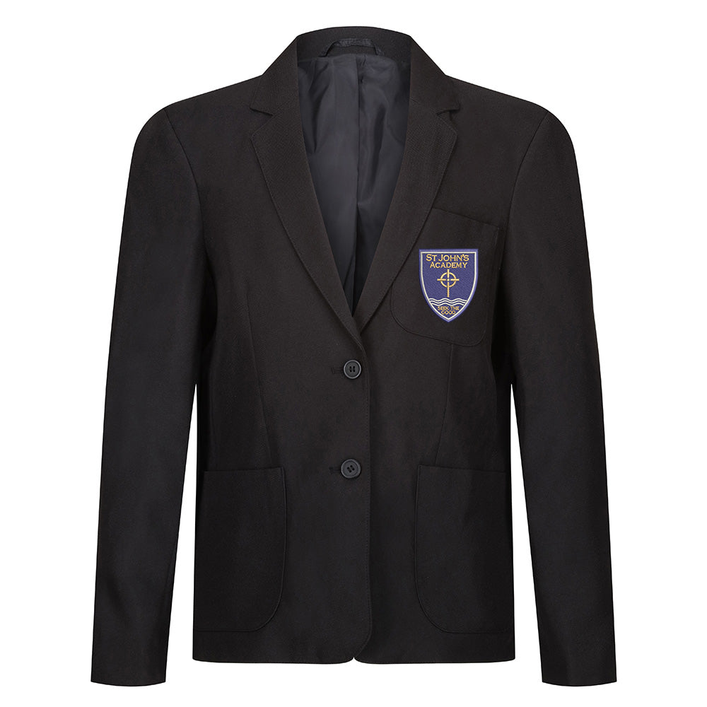 St Johns Academy Secondary Perth Girls Poly Blazer Black