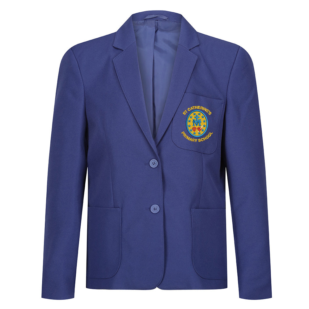 St Catherines Primary Glasgow Girls Poly Blazer Royal