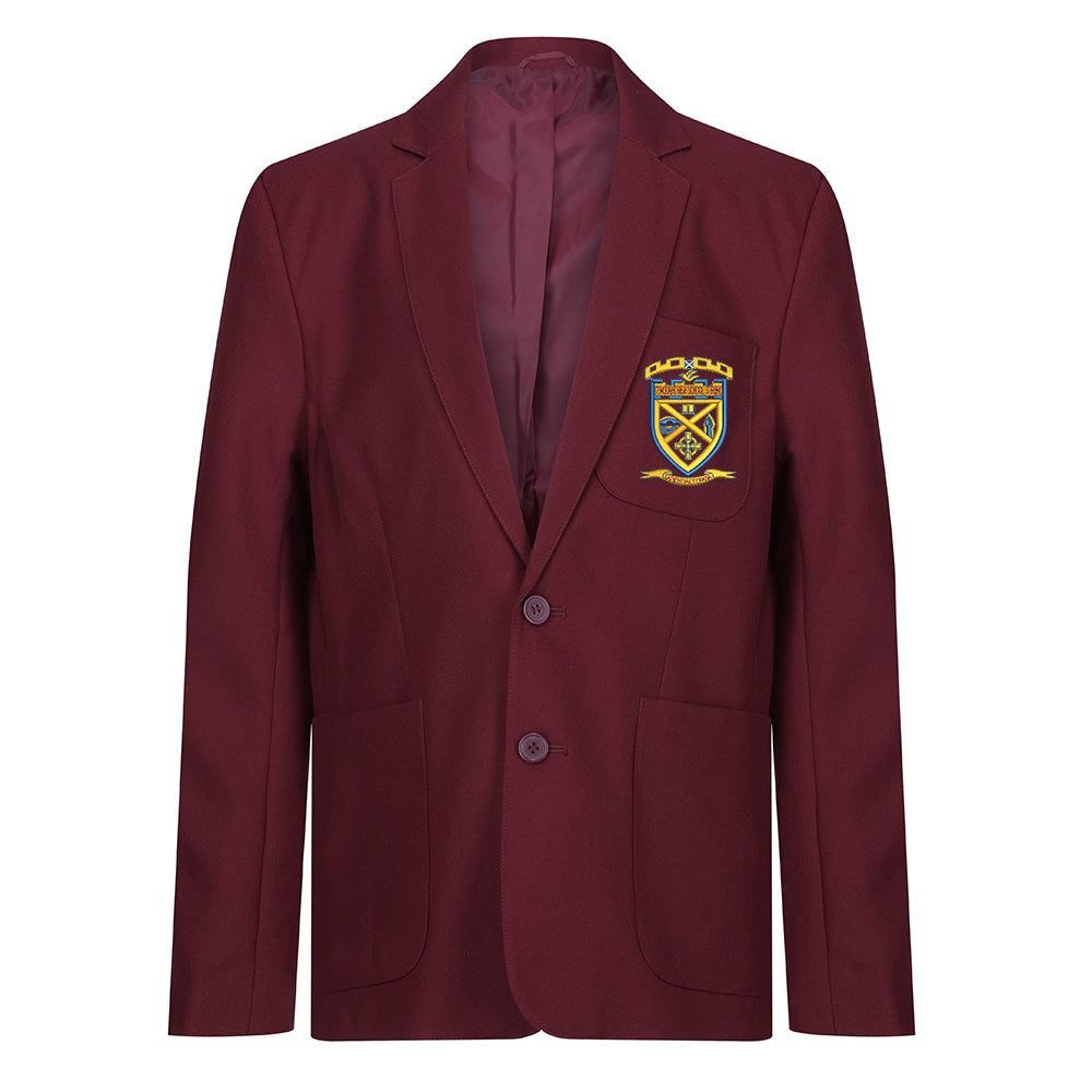 St Modans High Boys Poly Blazer Maroon