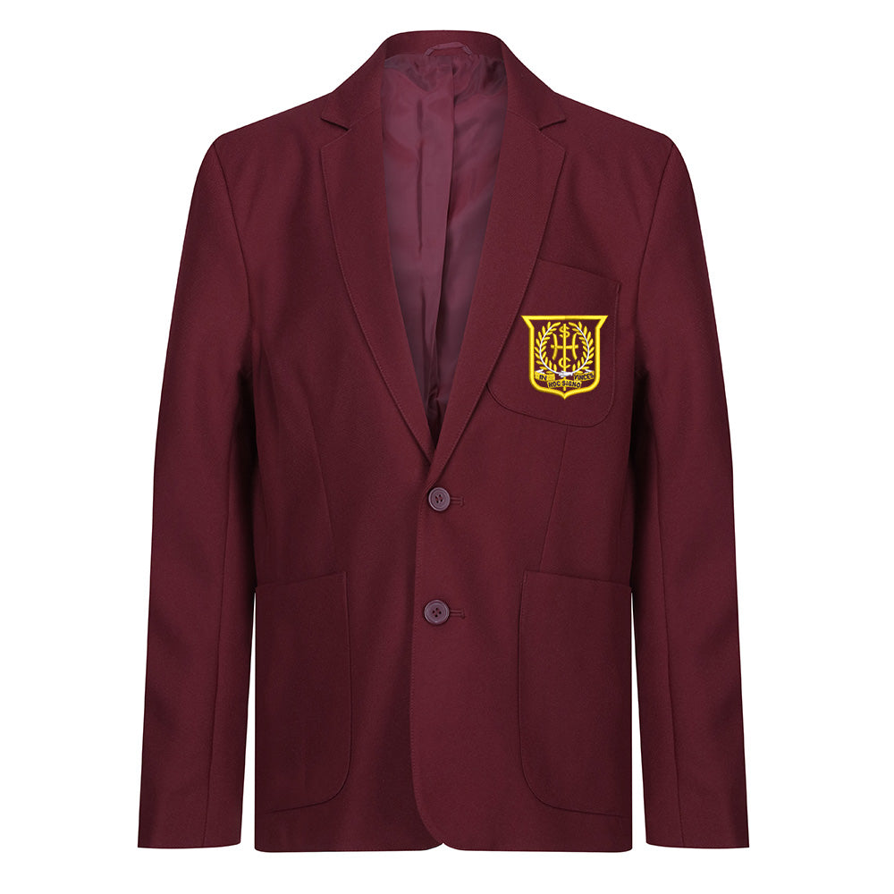 Holycross Primary Boys Poly Blazer Maroon