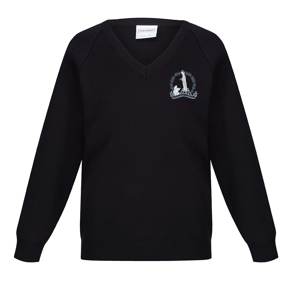 Our Lady of Lourdes Primary 50/50 V-Neck Navy