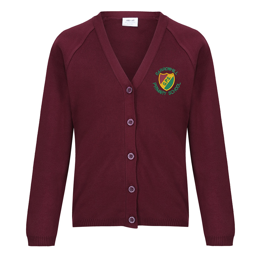 Garrowhill Primary 50/50 Cardigan Maroon