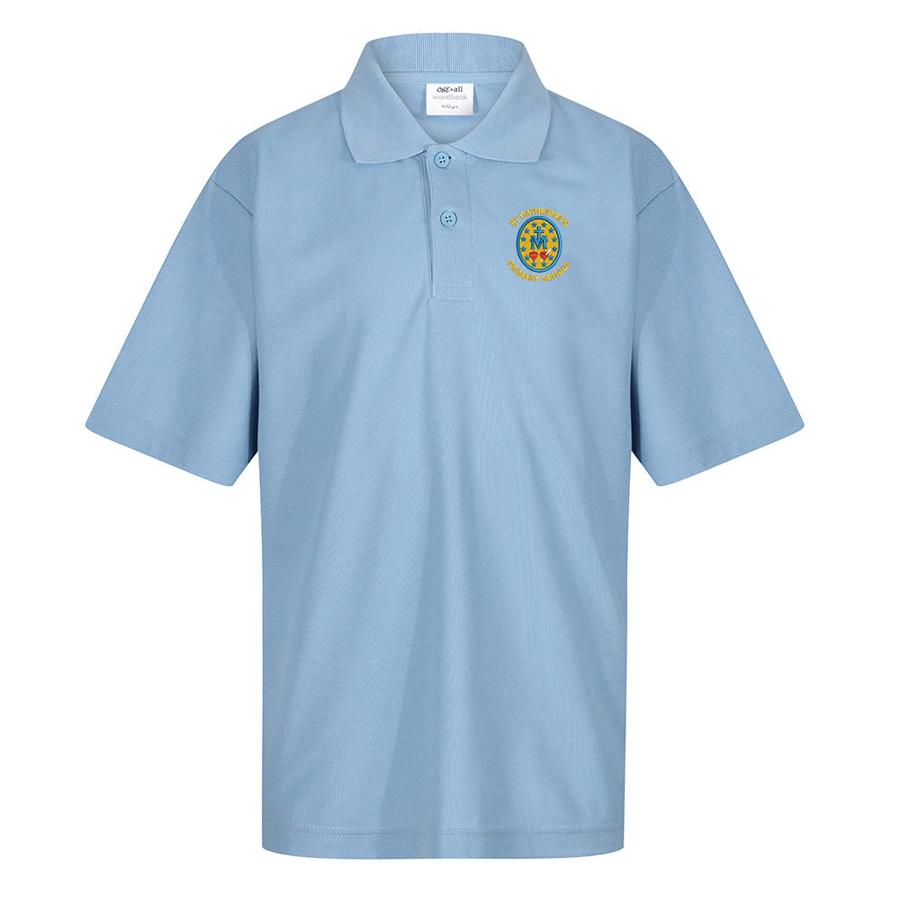 St Catherines Primary Glasgow Poloshirt Sky
