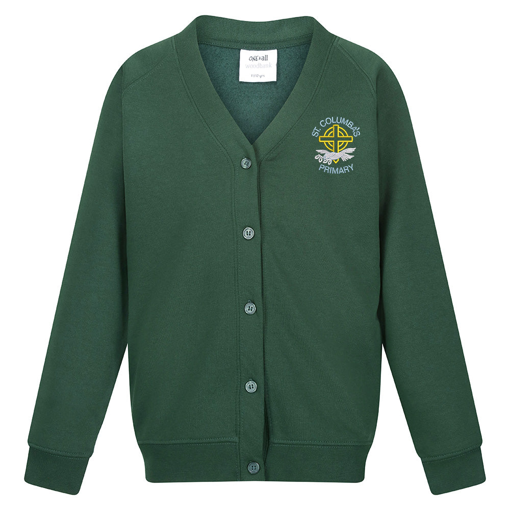 St Columbas Primary Bathgate Sweat Cardigan Bottle
