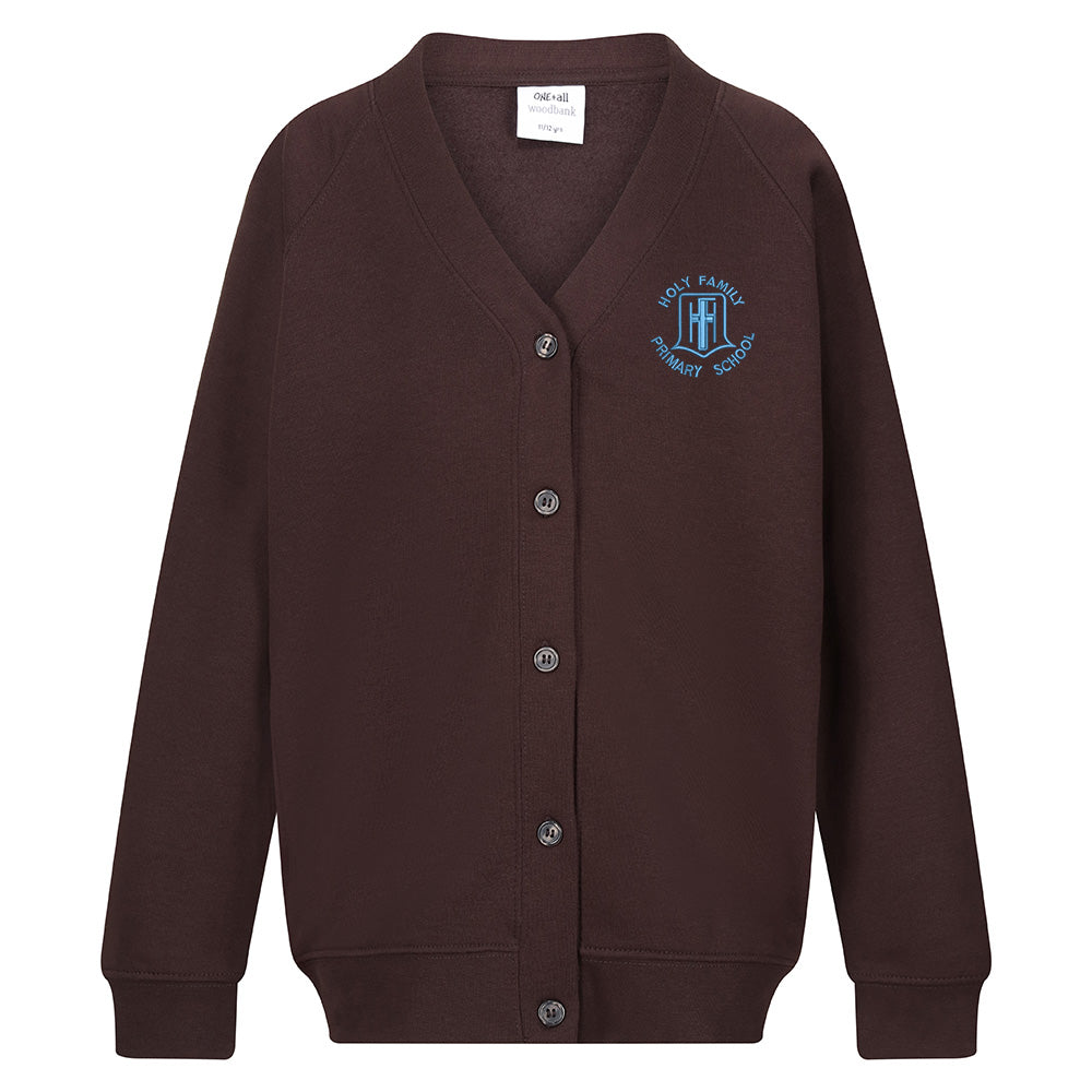 Holy Family Primary Kirkintilloch Sweat Cardigan Brown