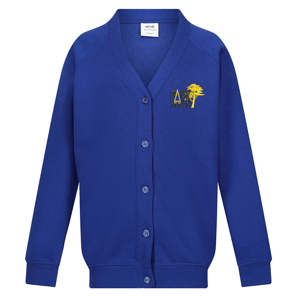 Park Primary Sweat Cardigan Royal
