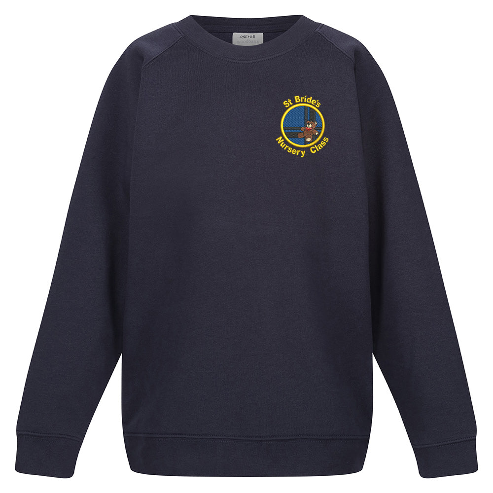 St Brides Nursery Bothwell Crew Neck Sweatshirt Navy