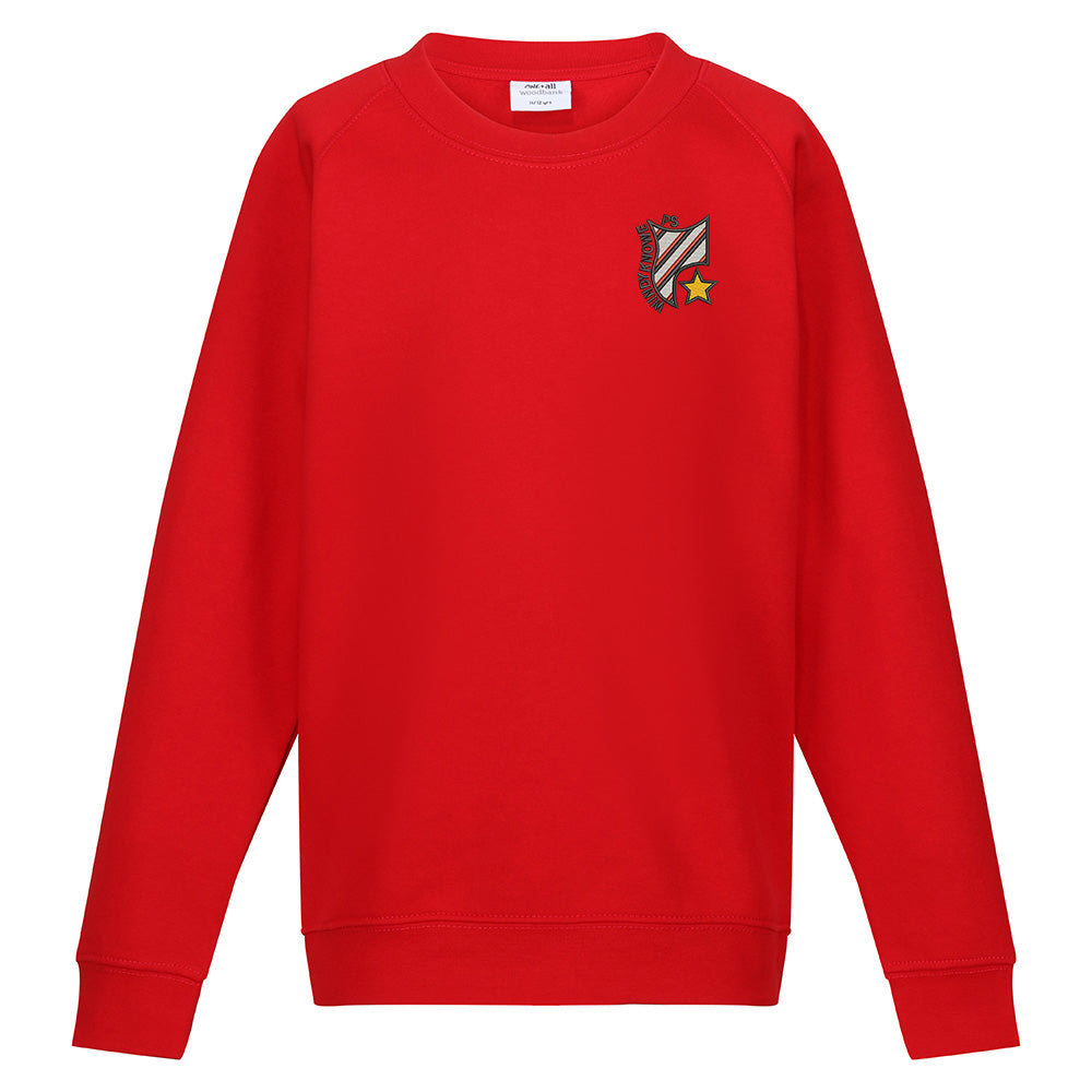 Windyknowe Primary Crew Neck Sweatshirt Red