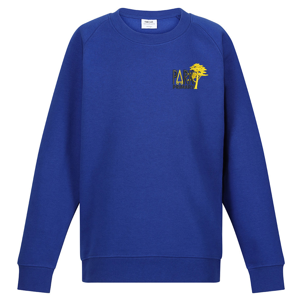 Park Primary Crew Neck Sweatshirt Royal