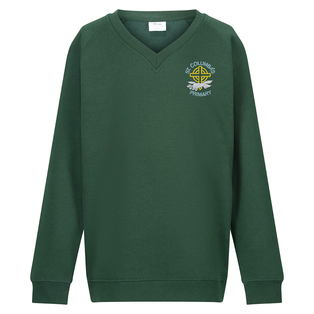 St Columbas Primary Bathgate V-Neck Sweatshirt Bottle