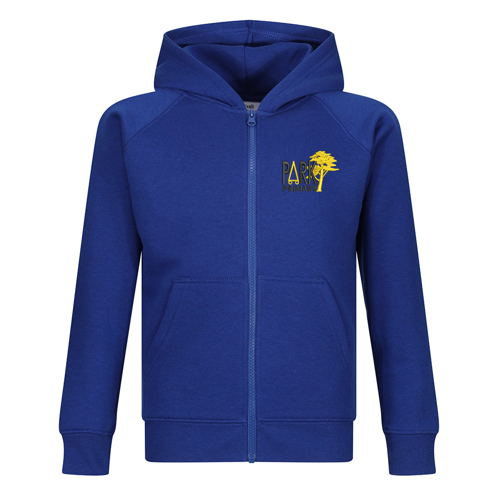 Park Primary Zipped Hoodie Royal