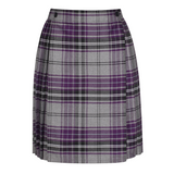 Junior Girls Kilt Purple/Grey Tartan