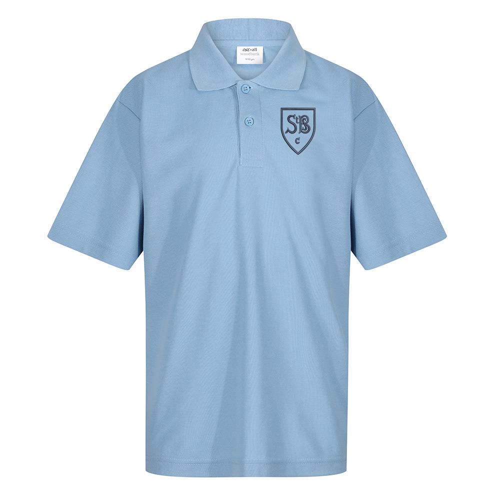 St Brides Primary Cambuslang Poloshirt Sky