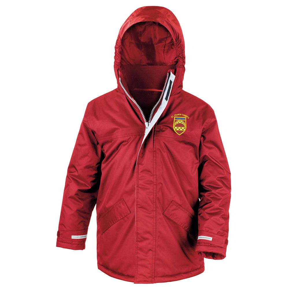 St Francis Xaviers Primary Core Kids Winter Parka Red