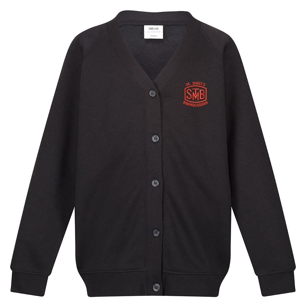 St Marys Primary Bannockburn Sweat Cardigan Black