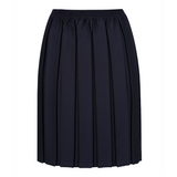 Junior Girls Box Pleat Skirt Navy