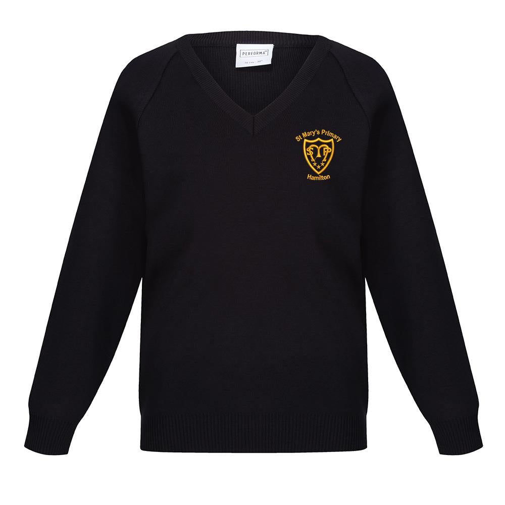 St Marys Primary Hamilton 50/50 V-Neck Navy