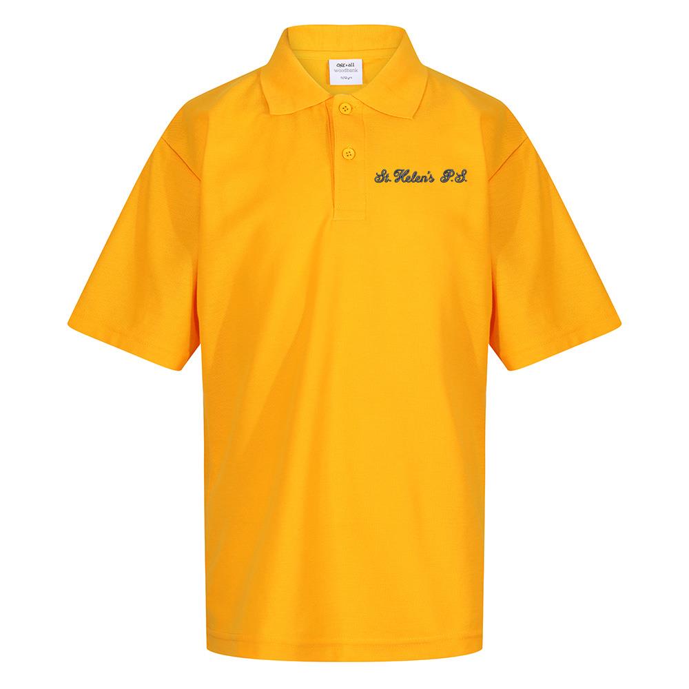 St Helens Primary Poloshirt Amber