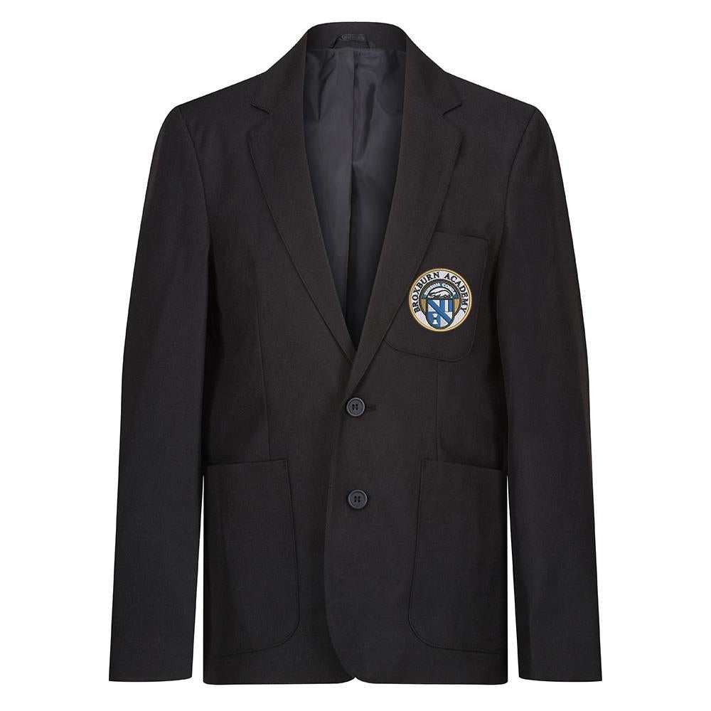 Broxburn Academy Boys Poly Braided Blazer Black/Royal