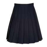 Senior Girls Stitch Down Knife Pleat Skirt New Navy