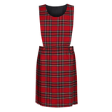 Junior Girls Pinafore Red Tartan