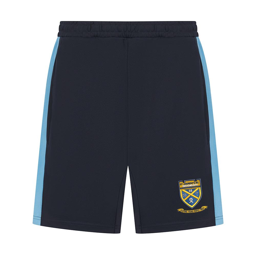 St Andrews RC Secondary Smartflex Shorts Navy/Sky