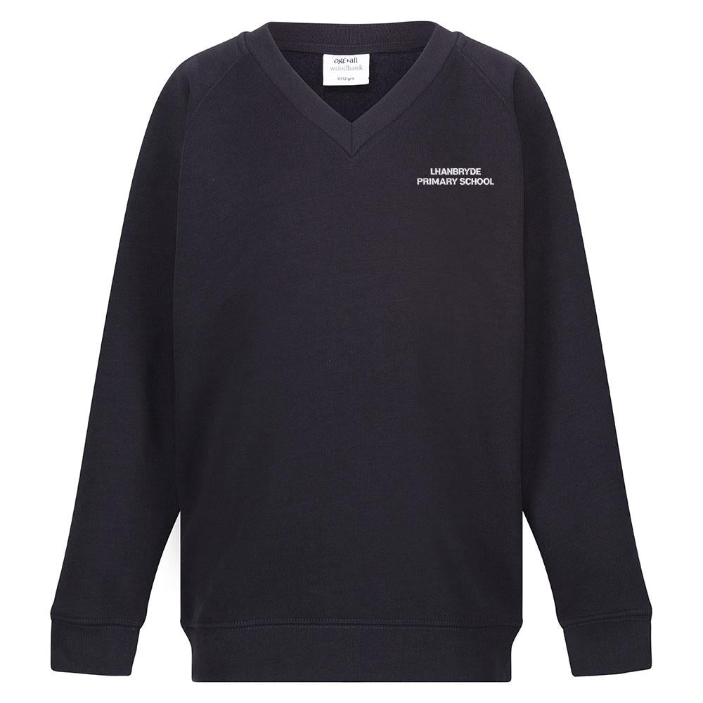 Lhanbryde Primary V-Neck Sweatshirt Navy (P7)