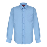 Boys Twin Pack L/S Non Iron Regular Fit Shirt Blue