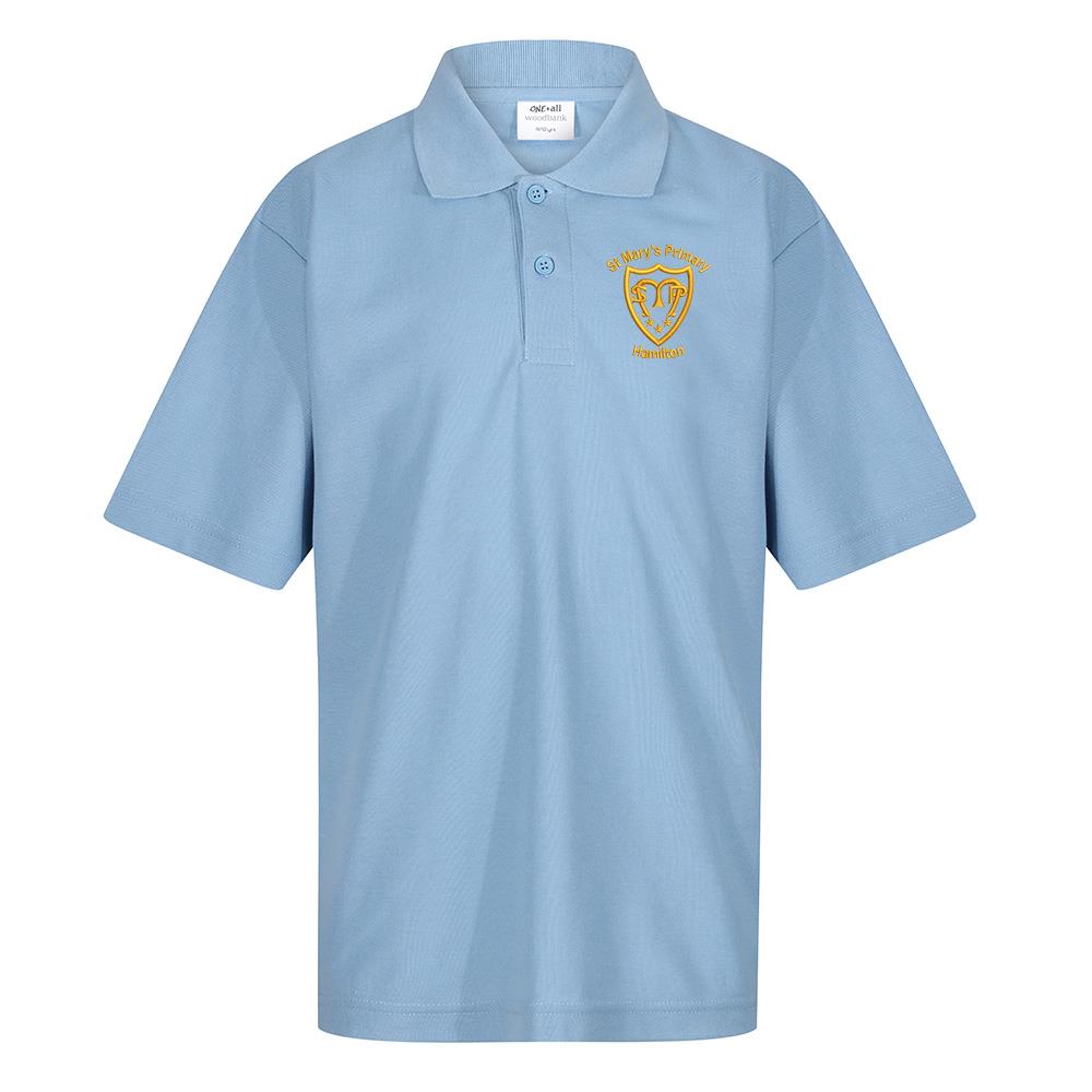 St Marys Primary Hamilton Poloshirt Sky