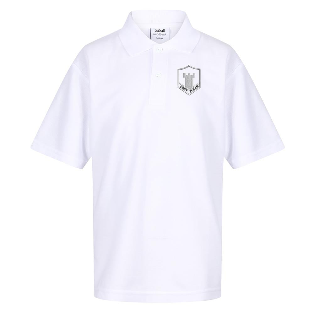 East Plean Primary Poloshirt White