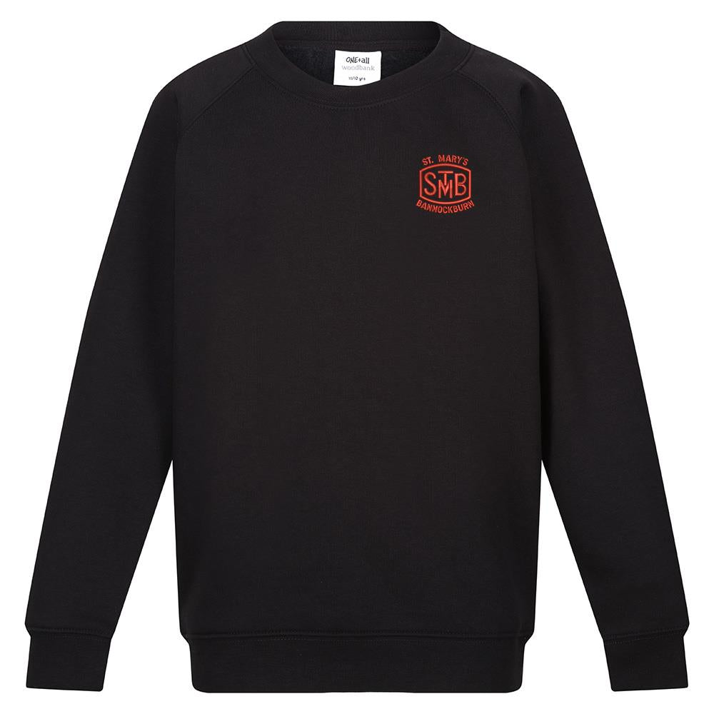 St Marys Primary Bannockburn Crew Neck Sweatshirt Black
