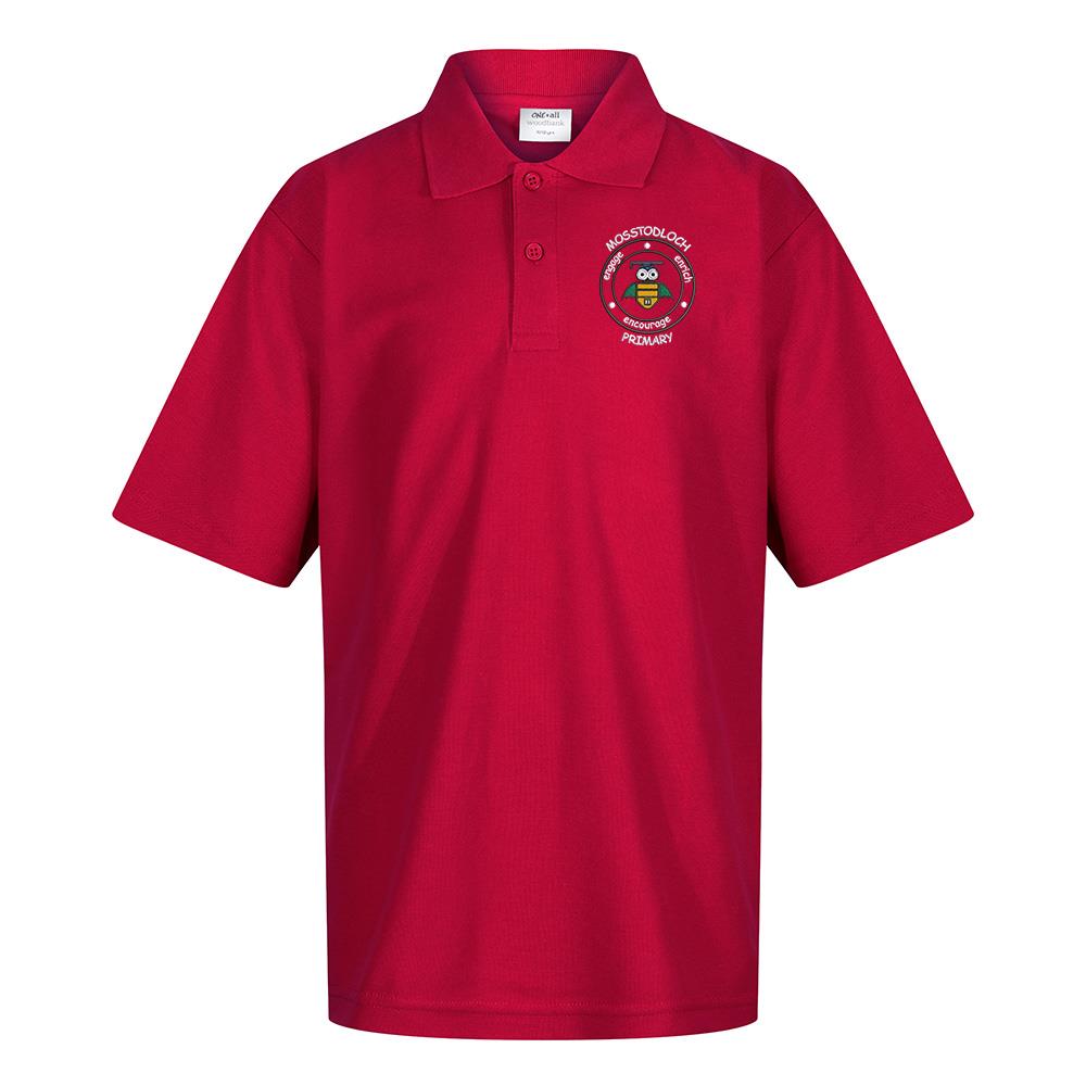 Mosstodloch Primary Poloshirt Red