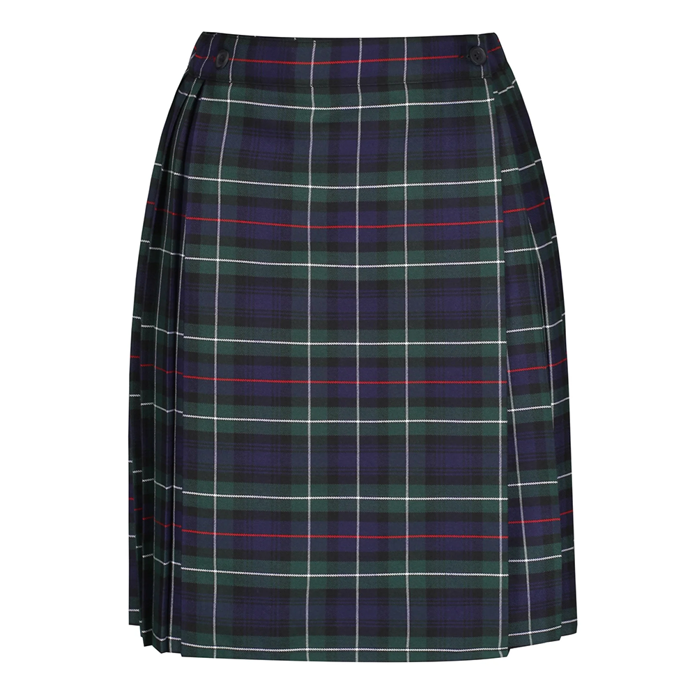 Junior Girls Kilt Green Tartan