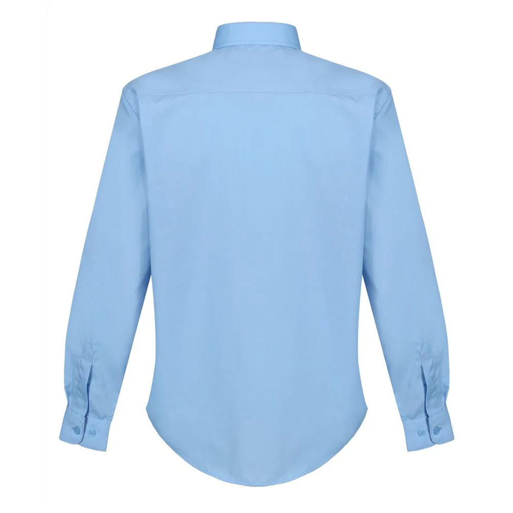 Boys Twin Pack L/S Non Iron Regular Fit Shirt Blue